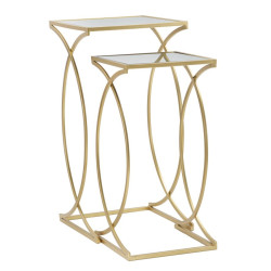 Table d’appoint Simplement – Sobriété raffinée 35x35x70-30x30x60 cm