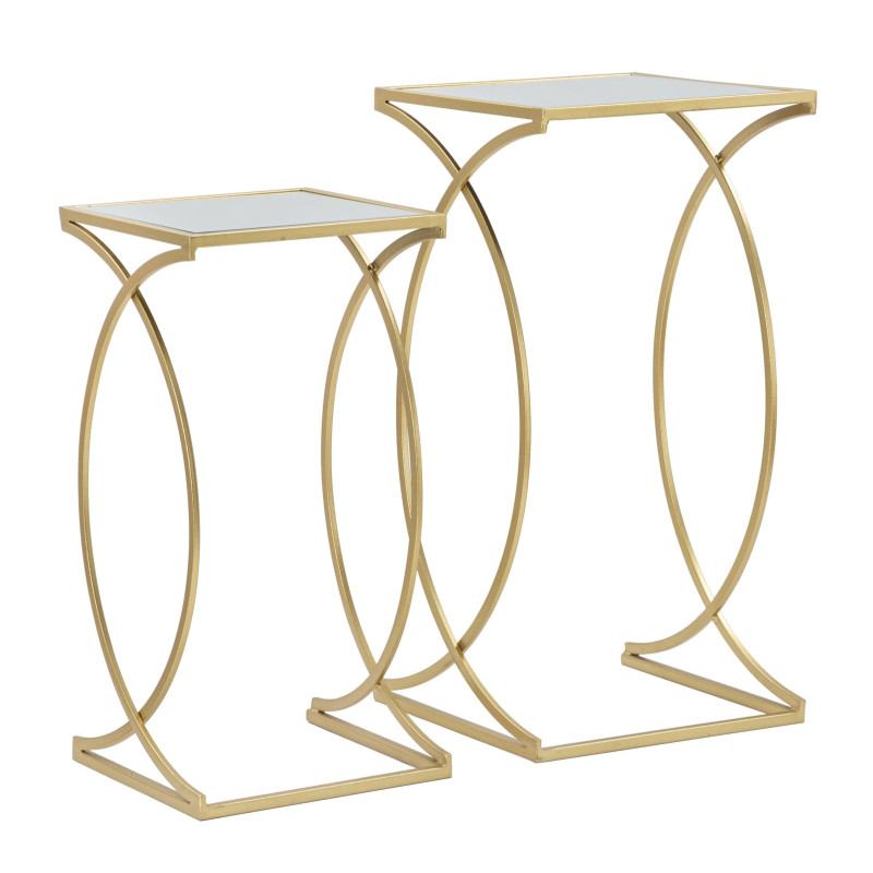 Table d’appoint Simplement – Sobriété raffinée 35x35x70-30x30x60 cm