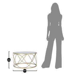 Table basse Lury – Douceur arrondie Ø70x40 cm