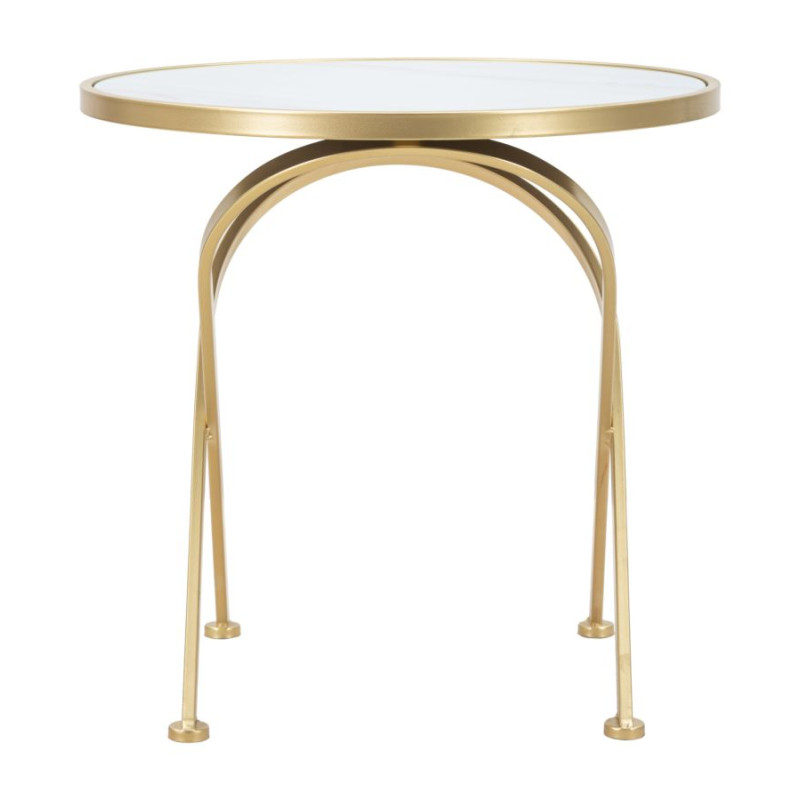 Table Glam Mat – Pureté satinée Ø50,5x50 cm