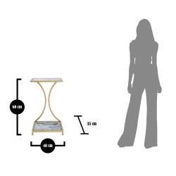 Table Glam Level – Architecture design 40x35x60 cm