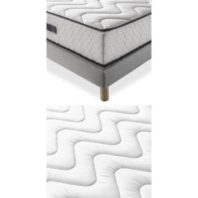 DEKO DREAM HOTEL SEASONS Ensemble Matelas + Sommier 140x190 cm - Mousse PU - 25 cm