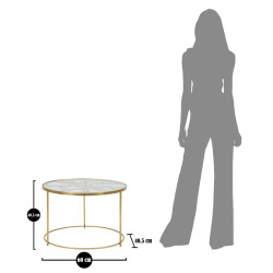 Table basse Papilsons – Délicatesse aérienne Ø60x40,5 cm