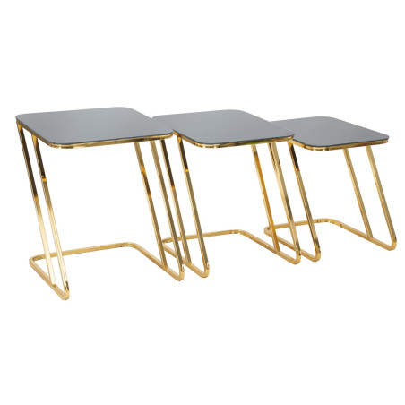 Ensemble de tables Simples – Harmonie équilibrée 44x50,5x55,5 - 39x49x51 - 34x47x45 cm