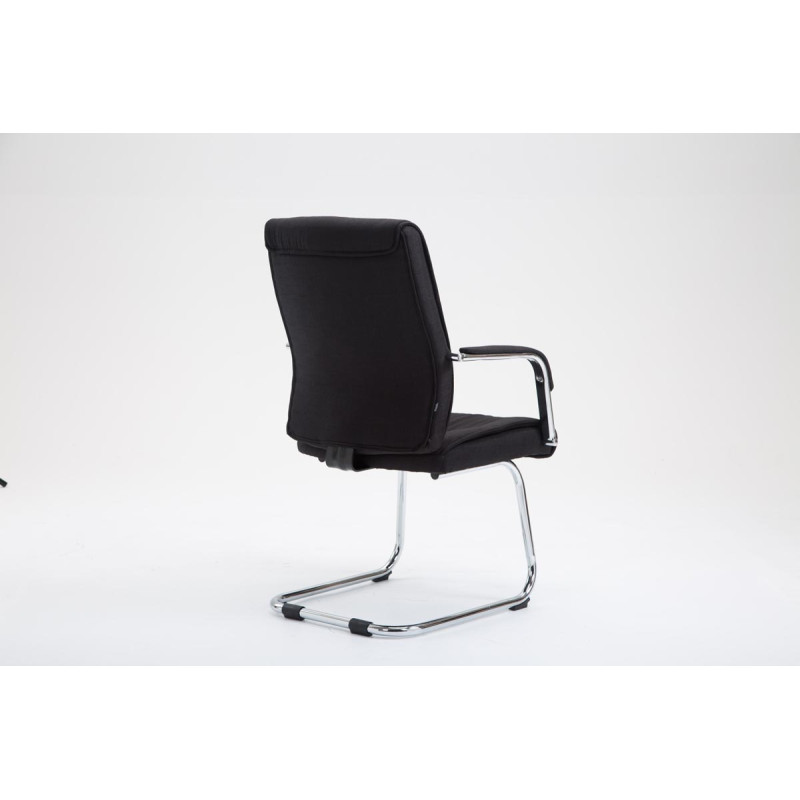 Chaise visiteur en tissu Sievert | noir