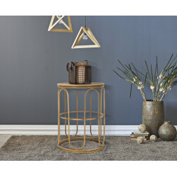 Table Samui – Lignes apaisantes Ø40x55 cm