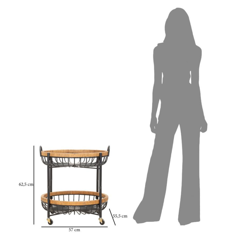 Chariot Cebu Double – Mobilité chic 57x55,5x62,5 cm