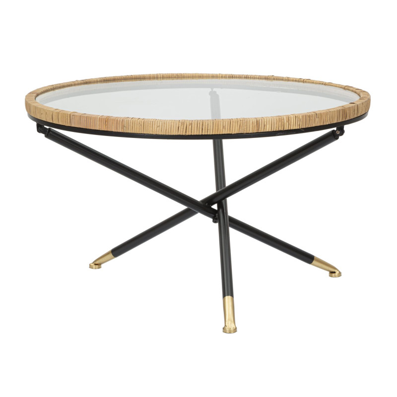 Table Saint Barth Ronde – Raffinement bohème Ø80x46,5 cm