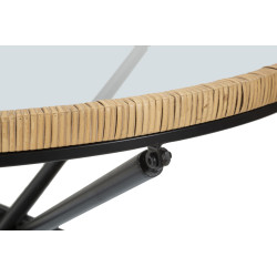 Table Saint Barth Ronde – Raffinement bohème Ø80x46,5 cm