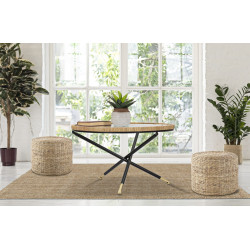 Table Saint Barth Ronde – Raffinement bohème Ø80x46,5 cm