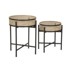 Table Fuji Duo – Zen et équilibre Ø40x50-35x40 cm