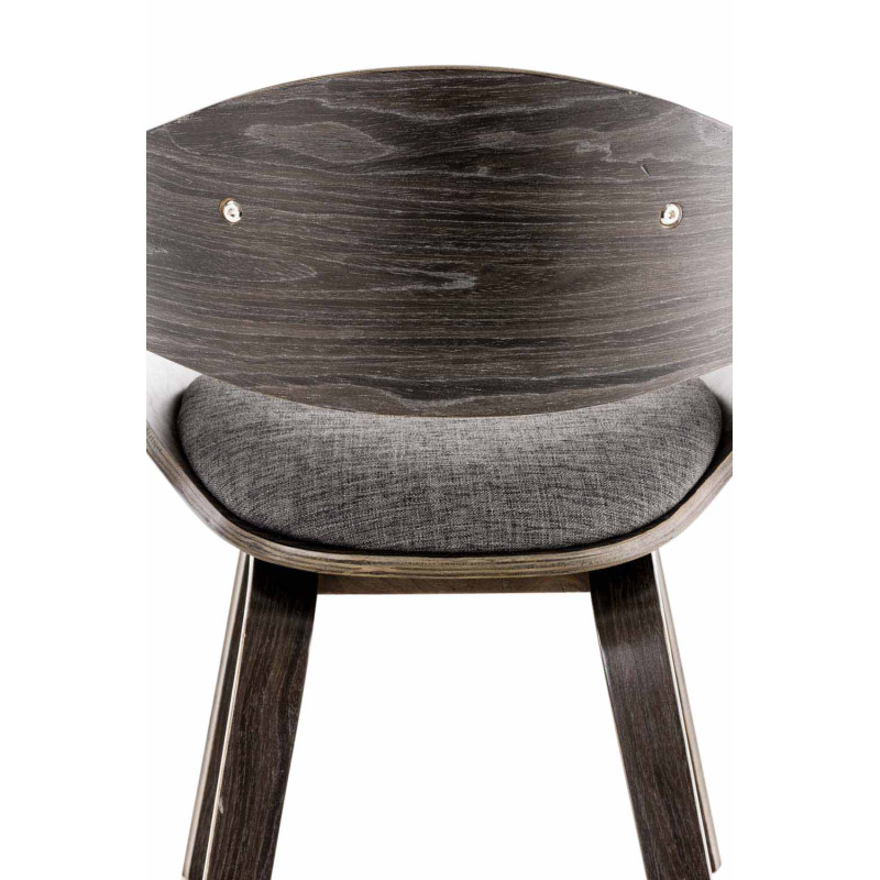 Chaise visiteur en tissu Kingston | gris/gris clair