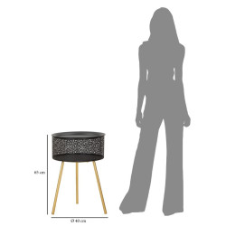 Table Blacky Haute – Chic audacieux Ø40x65 cm