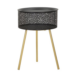 Table Blacky Basse – Sobriété design Ø35x50 cm