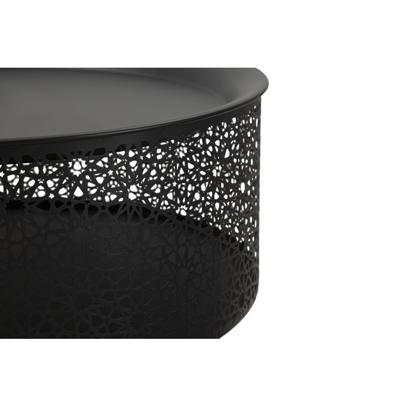 Table Blacky Basse – Sobriété design Ø35x50 cm
