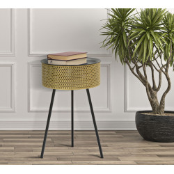 Table Glovi – Glamour et brillance Ø40x65 cm