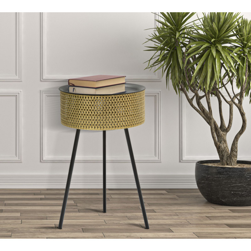 Table Glovi – Glamour et brillance Ø40x65 cm