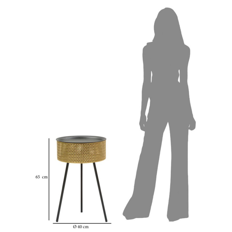 Table Glovi – Glamour et brillance Ø40x65 cm