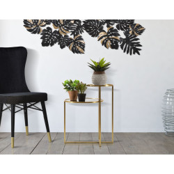 Table basse 2 niveaux – Superposition chic 50x40x60,5 cm