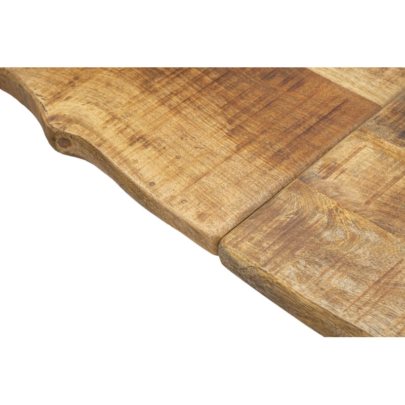 Table à manger extensible – Bois de manguier noble 180x90x77 cm (280 cm ouverte)