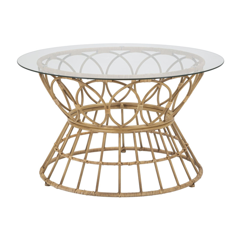 Table basse Panama Circle – Courbes naturelles Ø75x44,5 cm