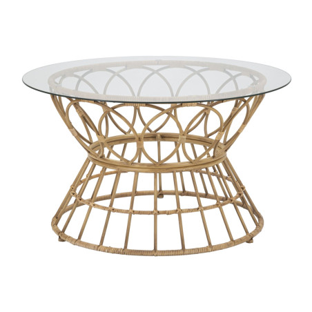 Table basse Panama Circle – Courbes naturelles Ø75x44,5 cm