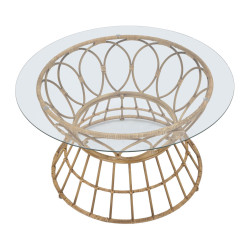 Table basse Panama Circle – Courbes naturelles Ø75x44,5 cm