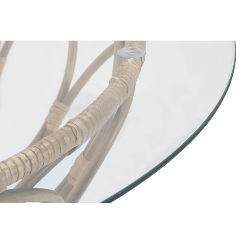 Table basse Panama Circle – Courbes naturelles Ø75x44,5 cm