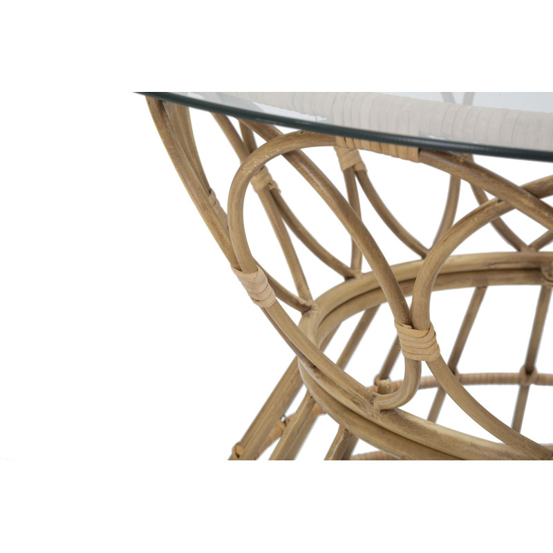 Table basse Panama Circle – Courbes naturelles Ø75x44,5 cm