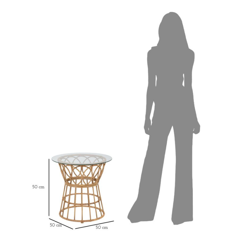 Table basse Panama Circle – Élégance compacte Ø50x50 cm