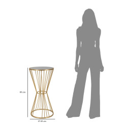 Table Super – Force et éclat Ø40x80 cm