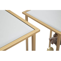 Ensemble Fleurs de Table – Délicatesse florale 36x36x70 - 30x30x60 cm