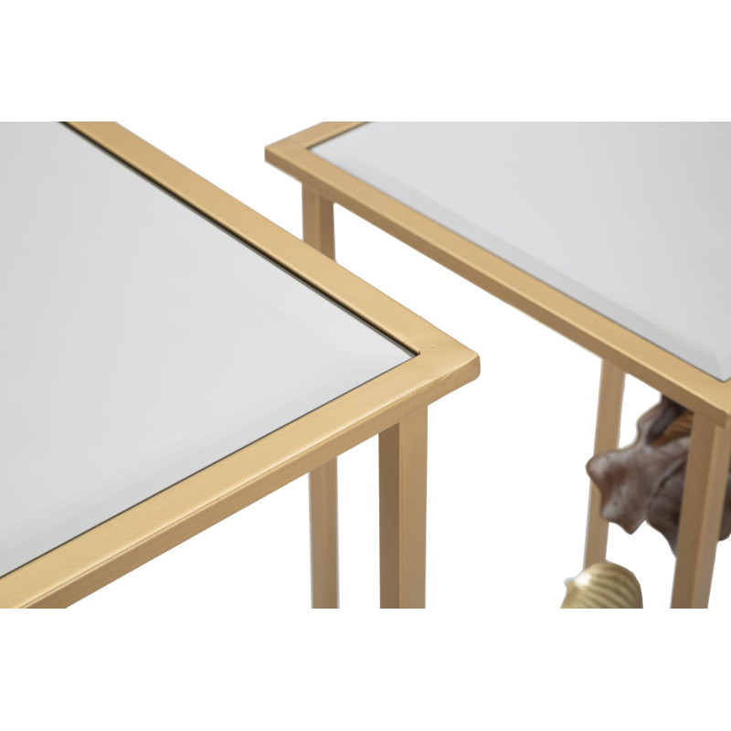 Ensemble Fleurs de Table – Délicatesse florale 36x36x70 - 30x30x60 cm