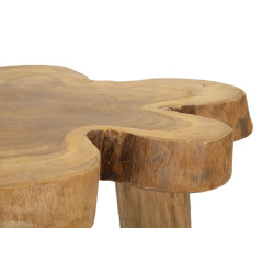 Table basse Bintang – Bois de teck naturel 50x47x50 cm