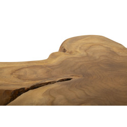 Table basse Bintang – Bois de teck naturel 50x47x50 cm