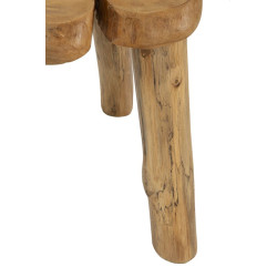 Table basse Bintang – Bois de teck naturel 50x47x50 cm