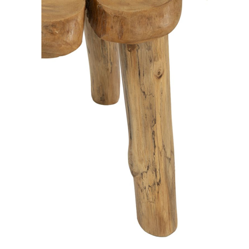 Table basse Bintang – Bois de teck naturel 50x47x50 cm