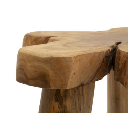 Table basse Bintang – Bois de teck naturel 50x47x50 cm