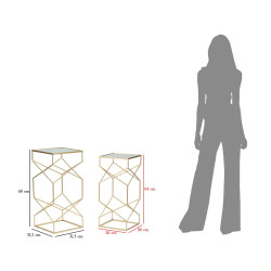 Ensemble Verres de Table – Transparence raffinée 31,5x31,5x68 - 28x28x64 cm