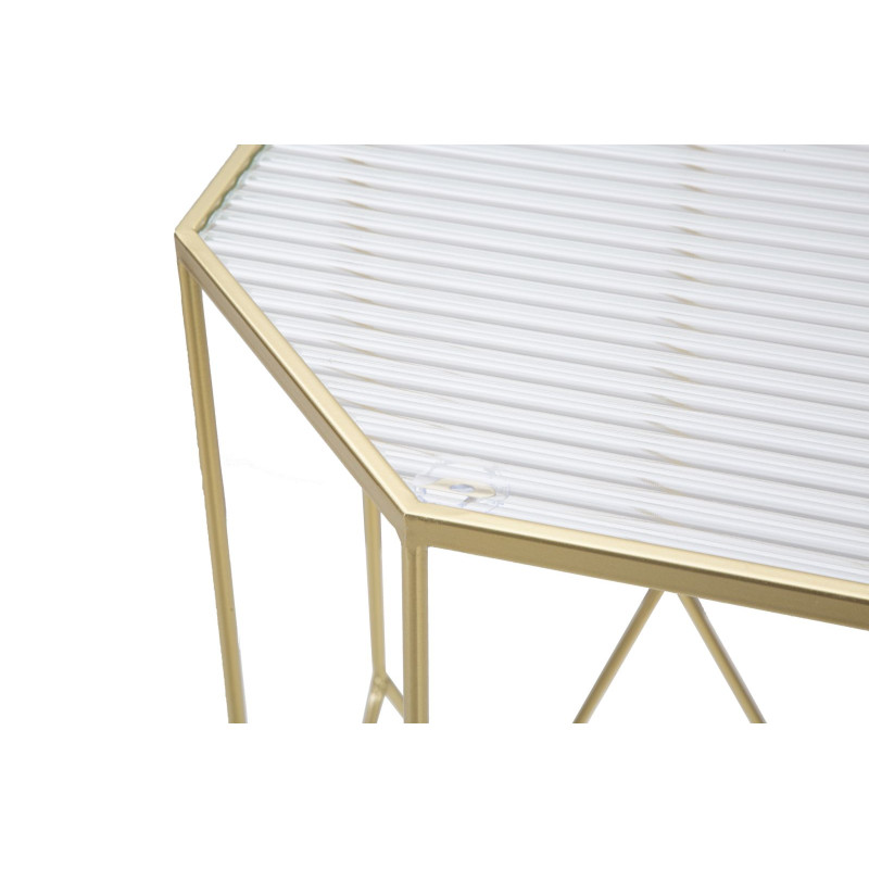 Support Téléphone Verre Nouveau Set – Design contemporain 50x46x100 - 40x37x80 cm