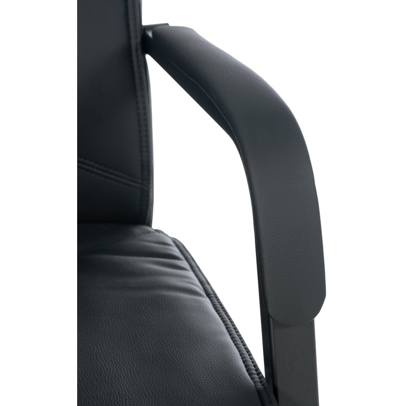 Chaise visiteur XL Anubis | noir/noir