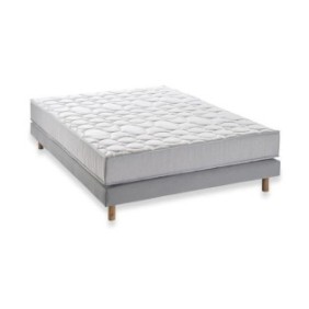 DEKO DREAM SPRINGMAX Ensemble Matelas + sommier 160x200 - Ressorts - 5 zones - 19 cm - Ferme