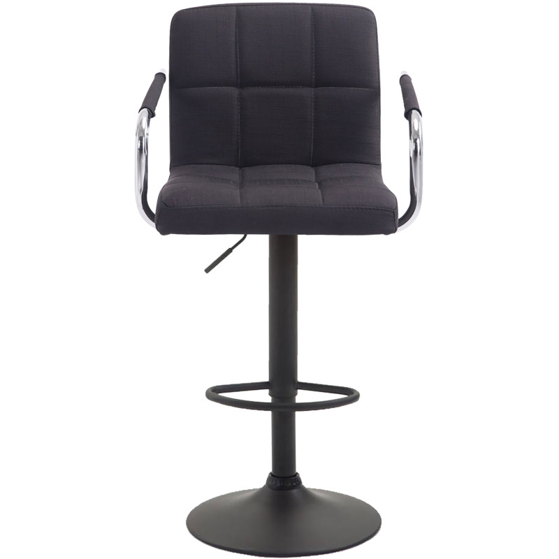 Lot de 2 tabourets de bar Lucy V2 en tissu noir