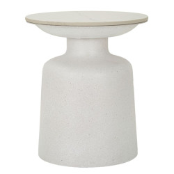 Table Blanc Fusé – Douceur moderne Ø40x47 cm