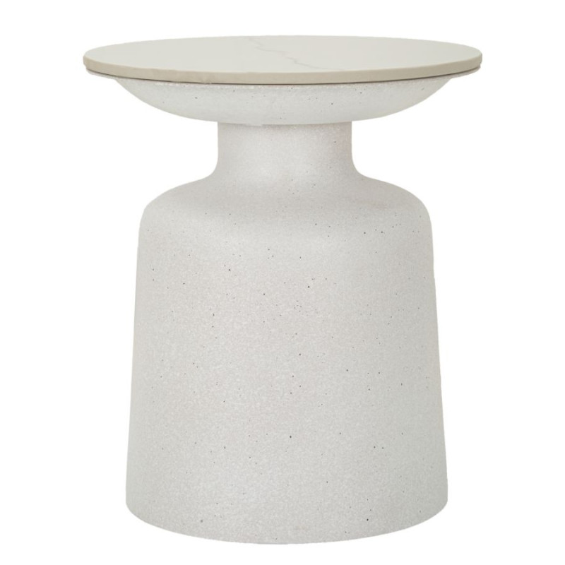 Table Blanc Fusé – Douceur moderne Ø40x47 cm