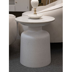Table Blanc Fusé – Douceur moderne Ø40x47 cm