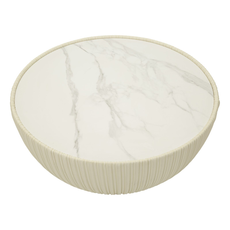 Table basse Elge Grande – Modernité subtile Ø71x38 cm