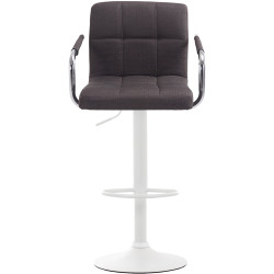 Lot de 2 tabourets de bar Lucy V2 en tissu gris foncé