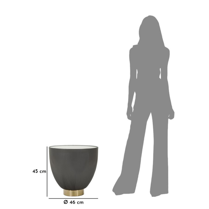 Table basse Elge Petite – Élégance compacte Ø46x45 cm