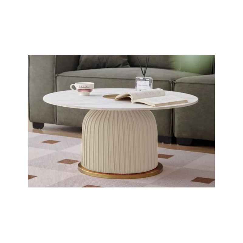 Table basse Nova Grande – Design lumineux Ø80x39,5 cm